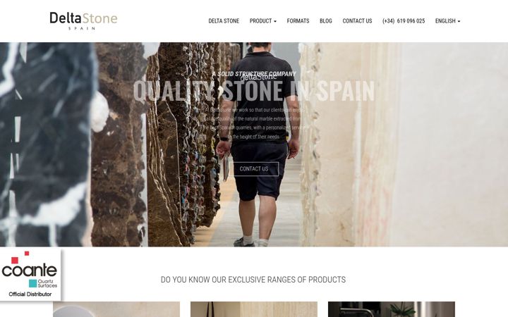 Screenshot of delta-stone.com