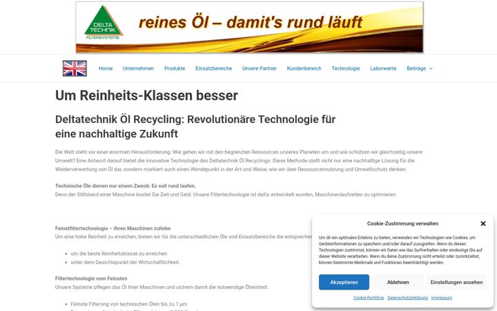 Screenshot of delta-technik.de