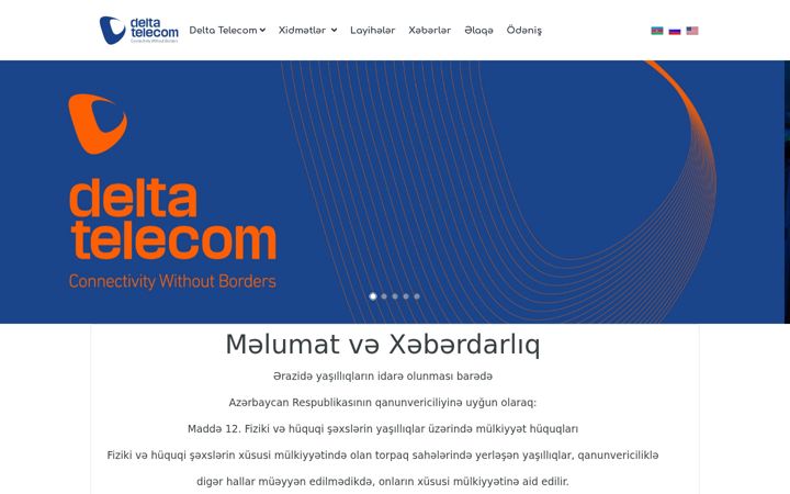 Screenshot of delta-telecom.net