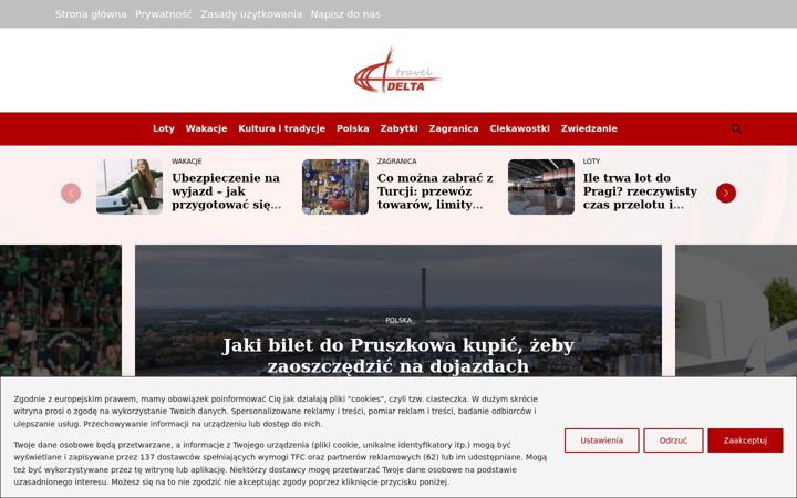 Screenshot von delta-travel.pl
