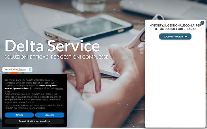 Screenshot von delta2020.it