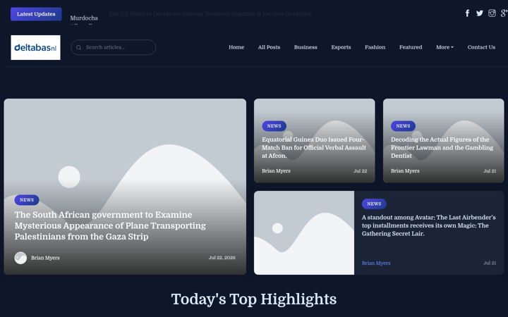 Screenshot of deltabase.nl