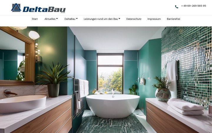 Screenshot of deltabau-ffm.de
