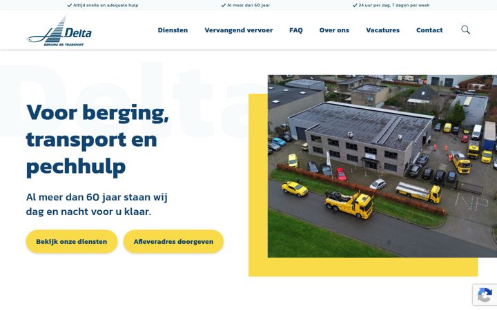 Screenshot of deltaberging.nl