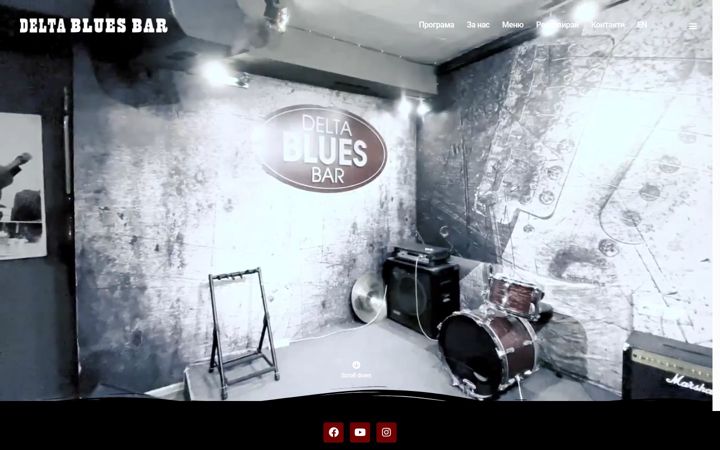 Screenshot of deltabluesbar.com