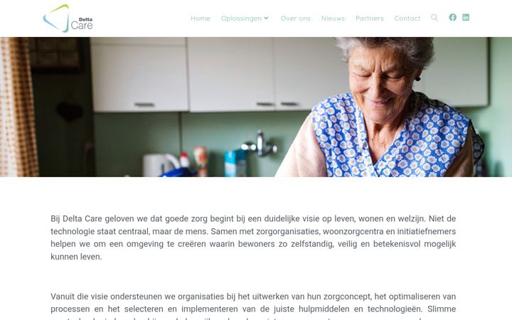 Screenshot of deltacare.be