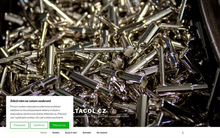 Screenshot stránky deltacol.cz