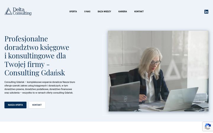Screenshot von deltaconsult.pl
