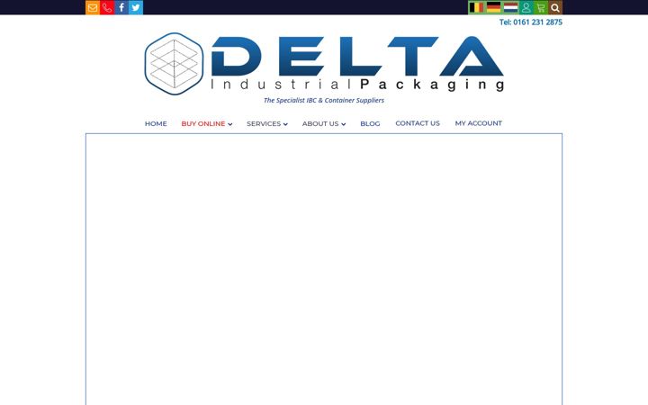 Screenshot of deltacontainers.com
