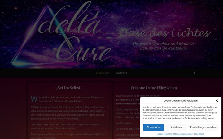 Screenshot of deltacure.saarland