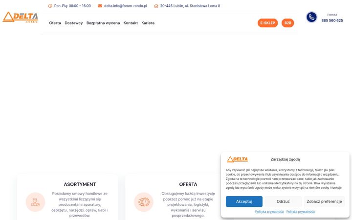 Screenshot von deltaelektro.pl