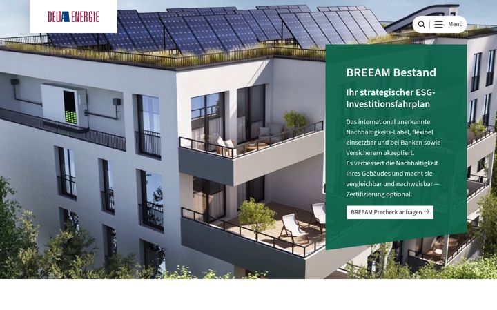 Screenshot of deltaenergie.de