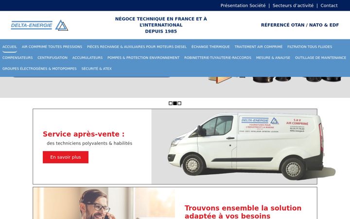 Screenshot of deltaenergie.fr