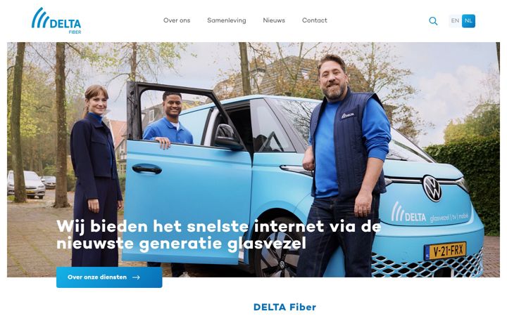 Zrzut ekranu deltafiber.nl
