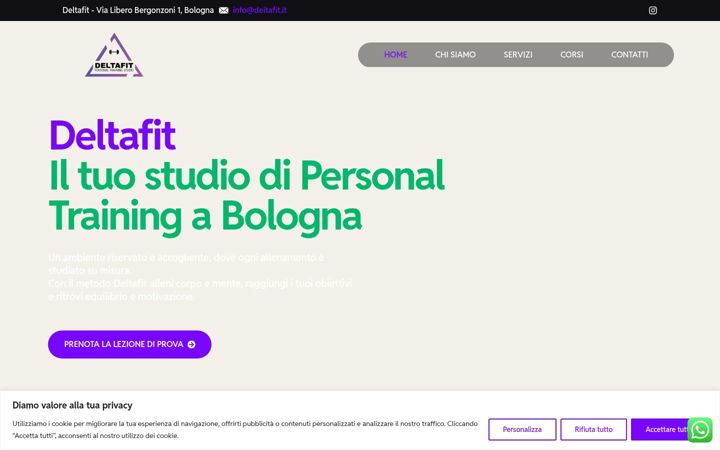 Screenshot of deltafit.it