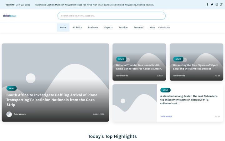 Screenshot of deltafocus.nl