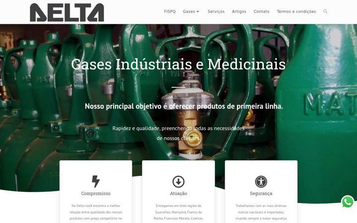 Екранна снимка на deltagases.com.br