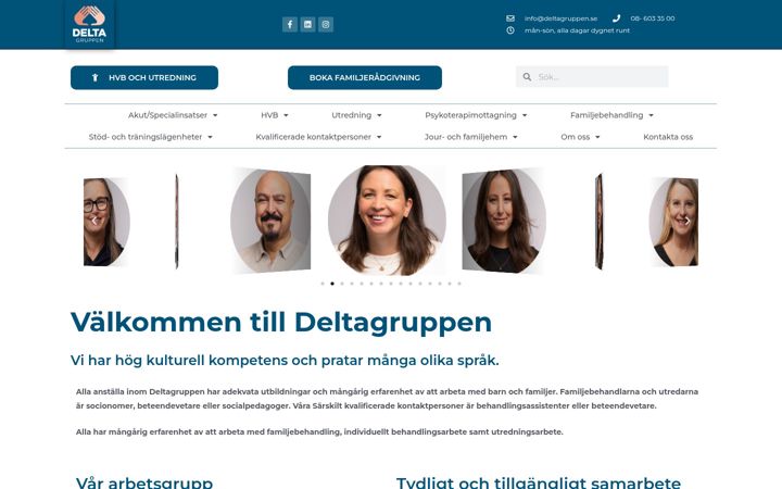 Screenshot ta' deltagruppen.se
