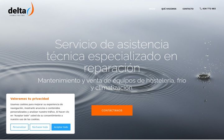 Screenshot of deltahfc.com