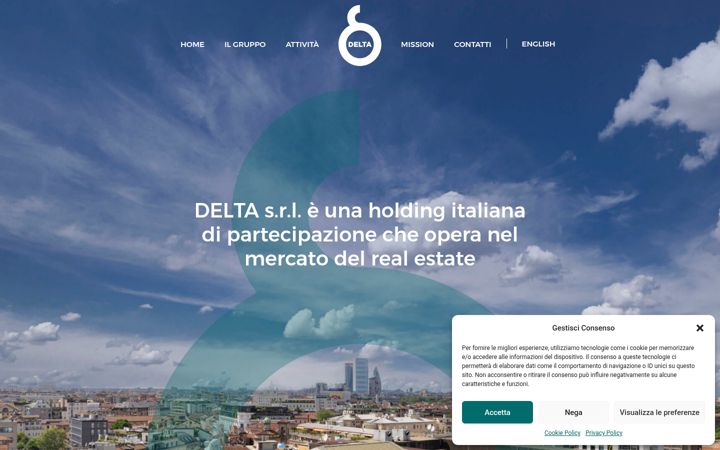 Screenshot of deltaholding.it