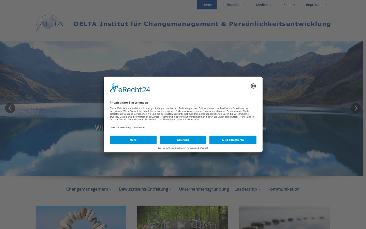 Snímka obrazovky banera súhlasu zobrazeného pred akoukoľvek interakciou
