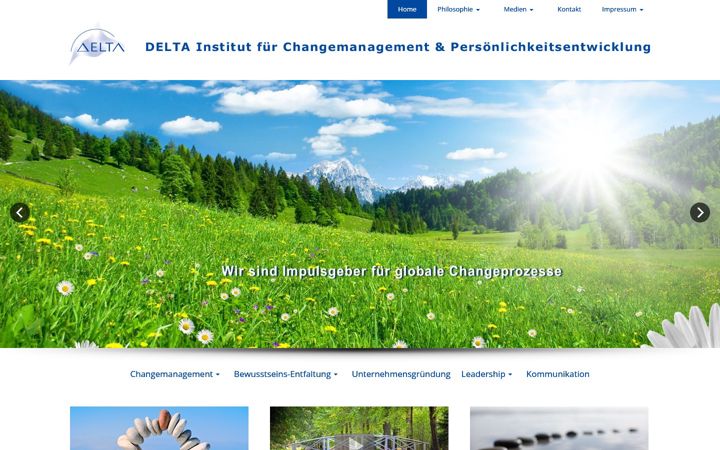 Screenshot of deltainstitut.com