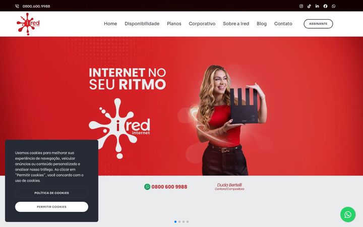 Screenshot of deltainternet.net.br