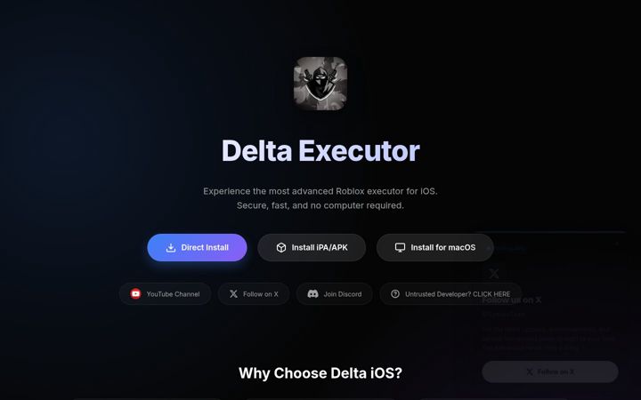 Screenshot of deltaios-executor.com