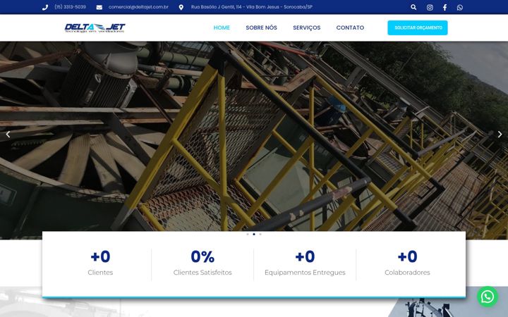 Екранна снимка на deltajet.com.br