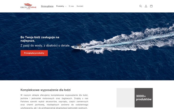 Screenshot of deltamarinestore.pl