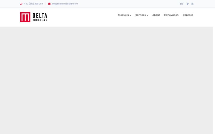 Screenshot of deltamodular.com