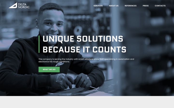 Screenshot of deltanordicgroup.se
