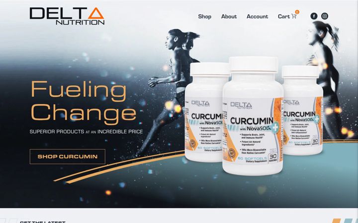 Screenshot of deltanutritionstore.com