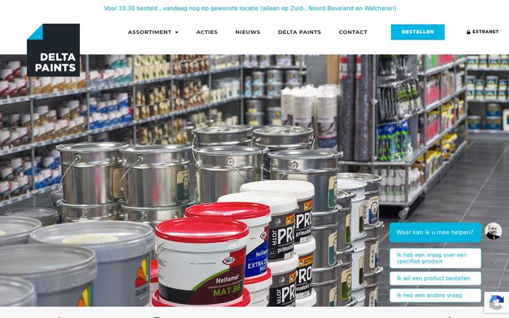 Snímek obrazovky deltapaints.nl