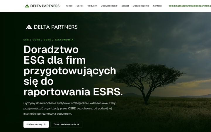 Screenshot von deltapartners.pl