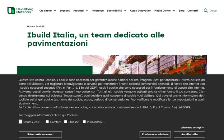 Screenshot of deltapav.it