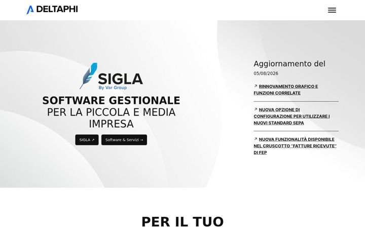 Screenshot of deltaphi.it