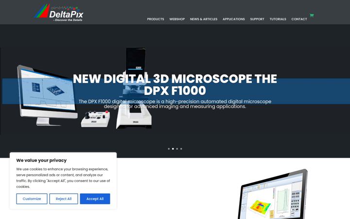 Screenshot of deltapix.dk