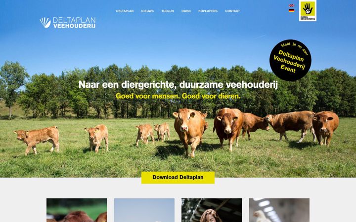 Screenshot of deltaplanveehouderij.nl
