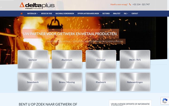 Snímek obrazovky deltaplus.nl