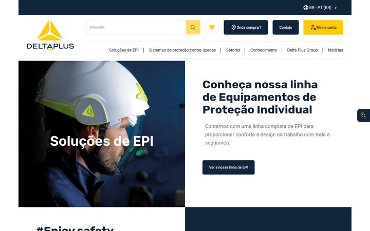 Screenshot of deltaplusbrasil.com.br