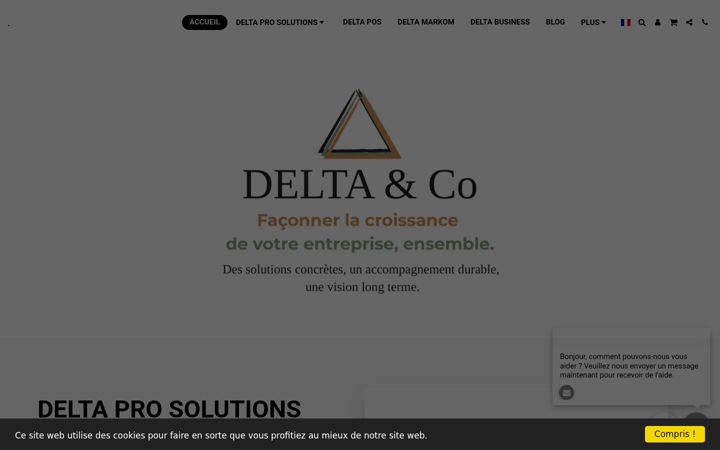 Ekraanipilt saidist deltaprosolutions.fr