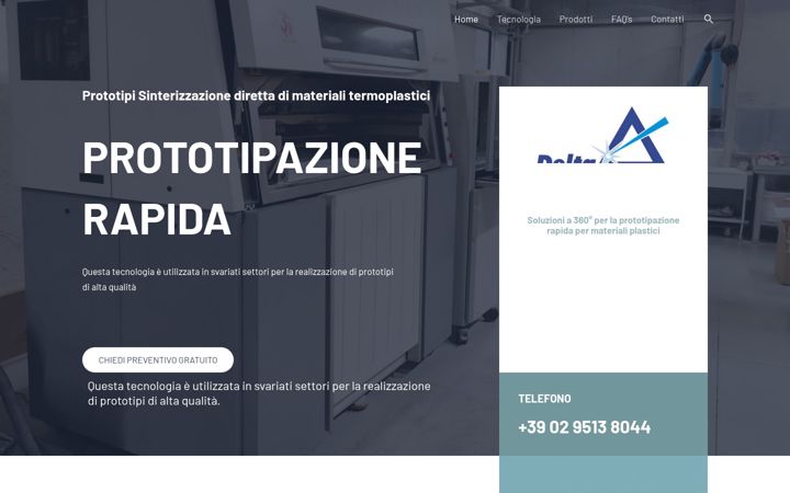 Screenshot of deltaprototipi.it