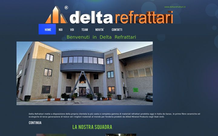 Screenshot of deltarefrattari.it