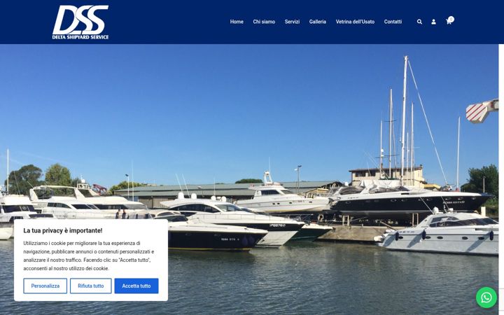 Screenshot of deltashipyardservice.it