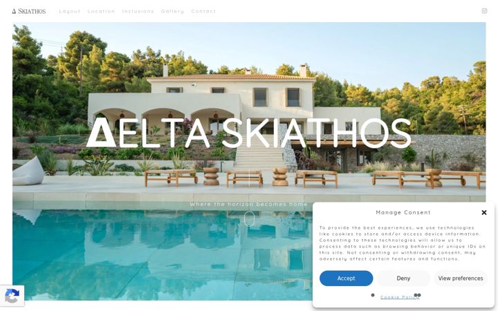 Screenshot of deltaskiathos.com