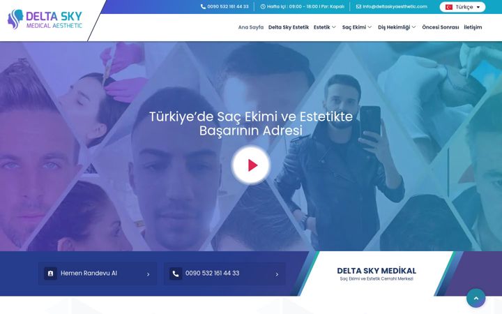 Screenshot of deltaskyaesthetic.com