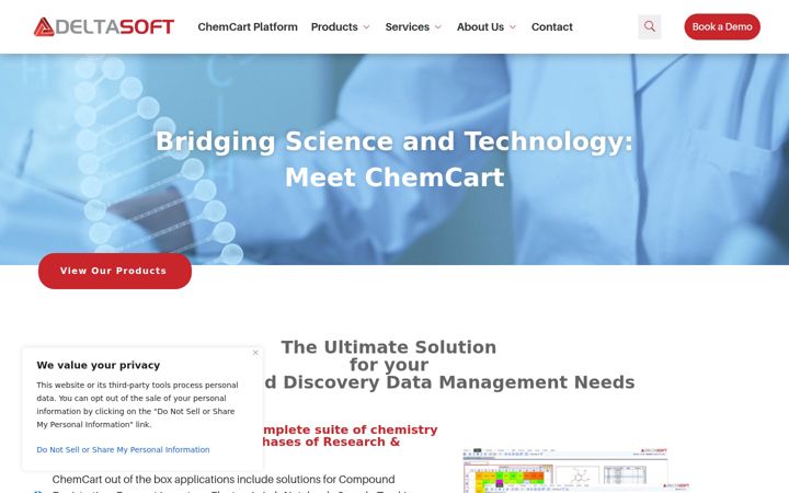 Screenshot of deltasoftinc.com