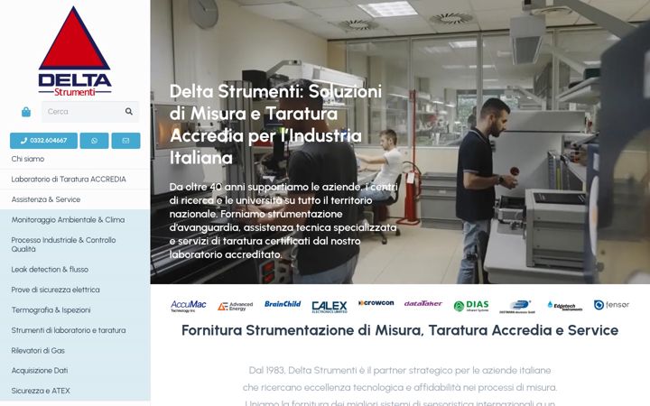 Screenshot of deltastrumenti.com