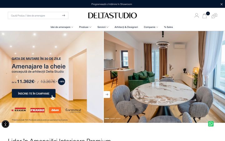 Screenshot von deltastudio.ro